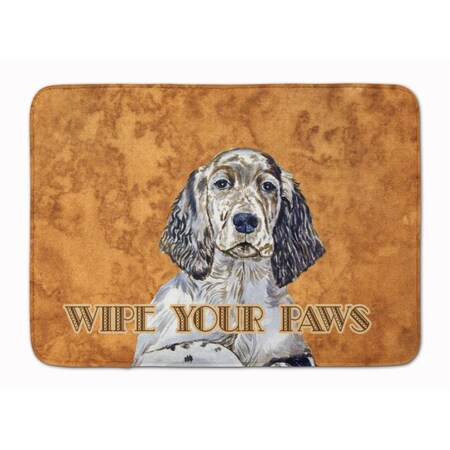 Carolines Treasures English Setter Wipe your Paws Machine Washable Memory Foam Mat LH9446RUG